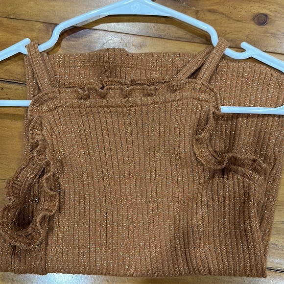 Janie and Jack girls size 10 Bronze color tank top - Picture 9 of 9